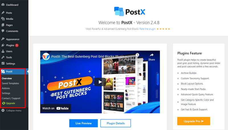 Overview of PostX