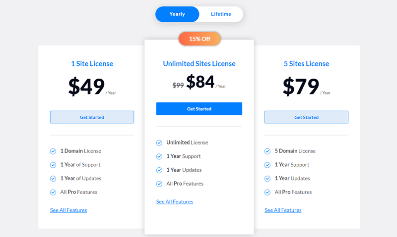 ProductX Plugin Yearly Pricing