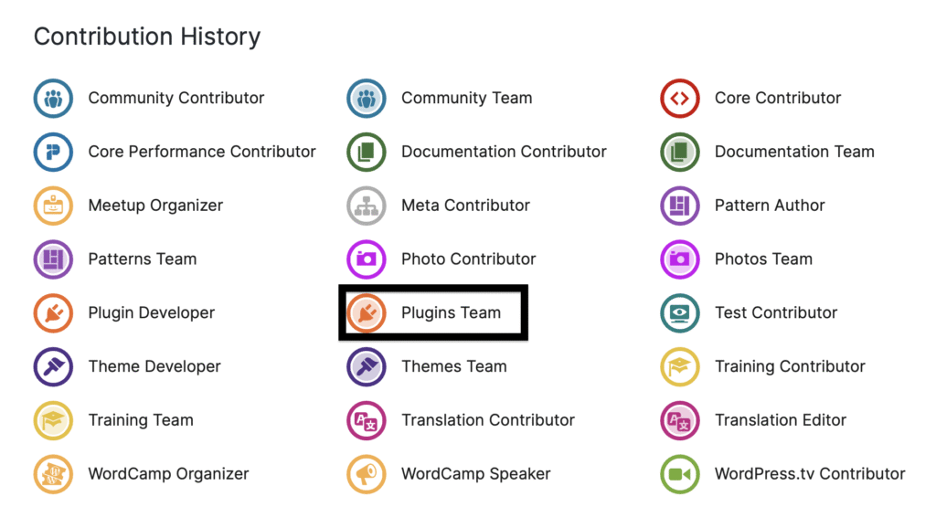 KafleG WordPress contribution Badges